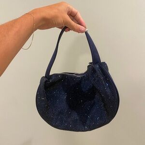 Mango diamanté slouch handbag